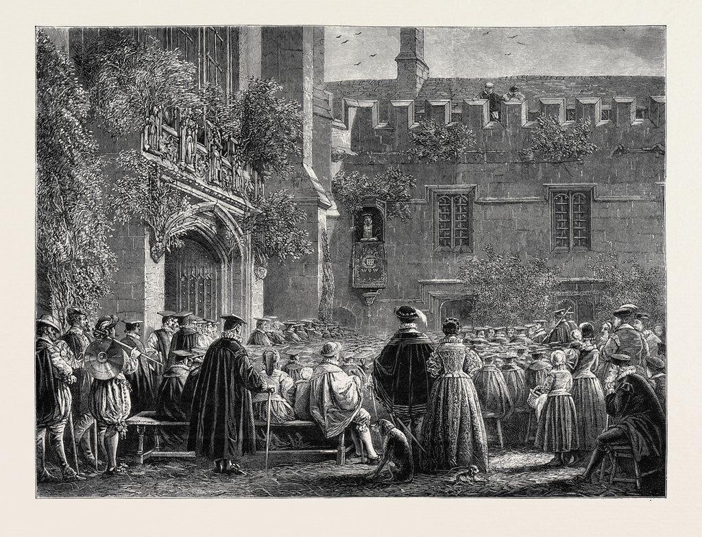 Detail of Palm Sunday at Oxford in the Olden Time by Anonymous