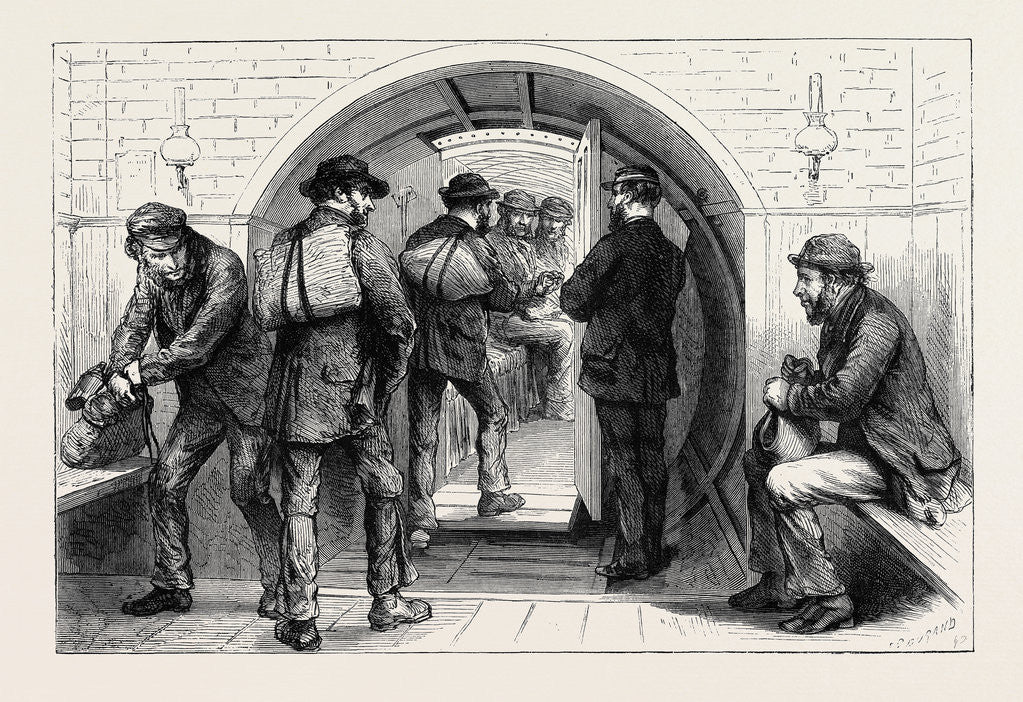 Detail of The Thames Subway, the Tooley Street Station. 1870 by Anonymous