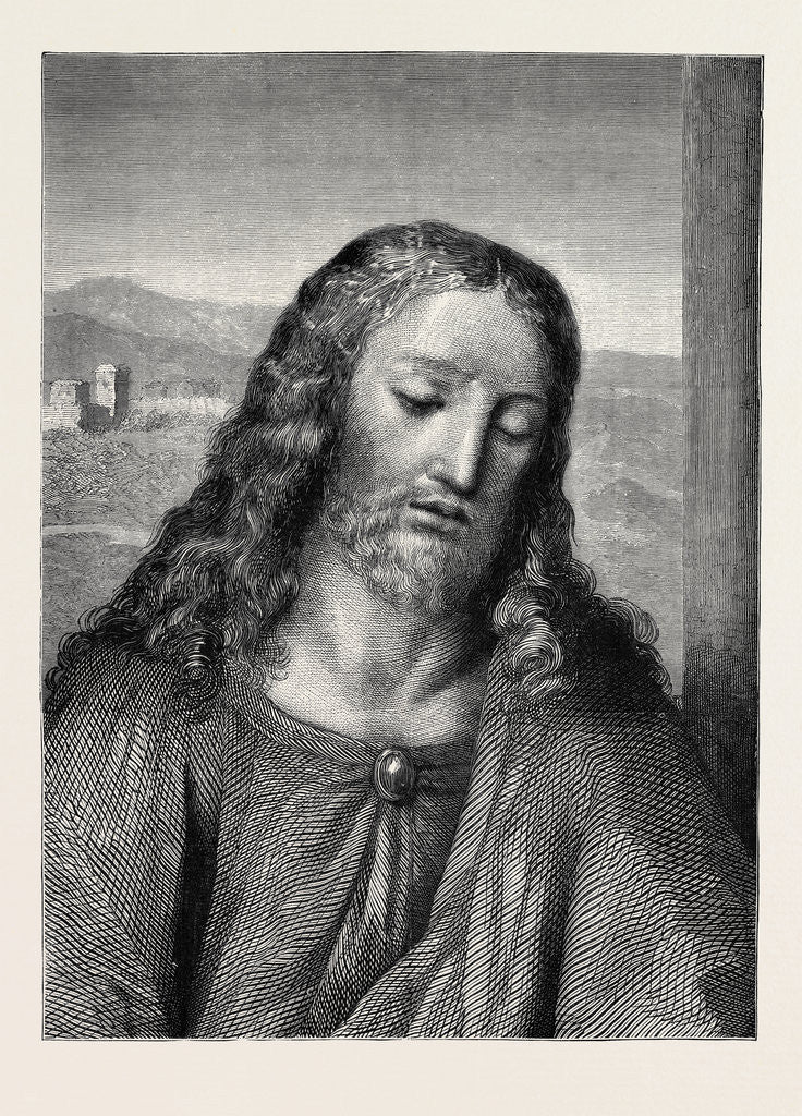 Detail of Head of Our Saviour from Leonardo Da Vinci's Last Supper by Anonymous