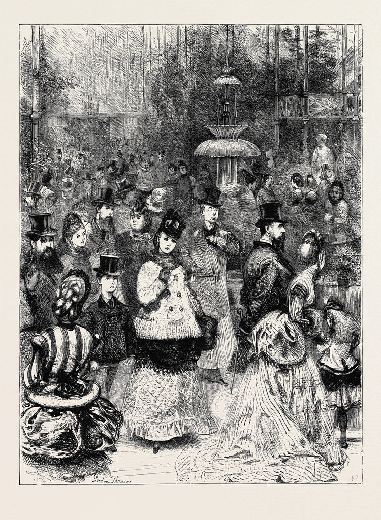 Detail of Saturday Afternoon at the Crystal Palace, 1870 by Anonymous