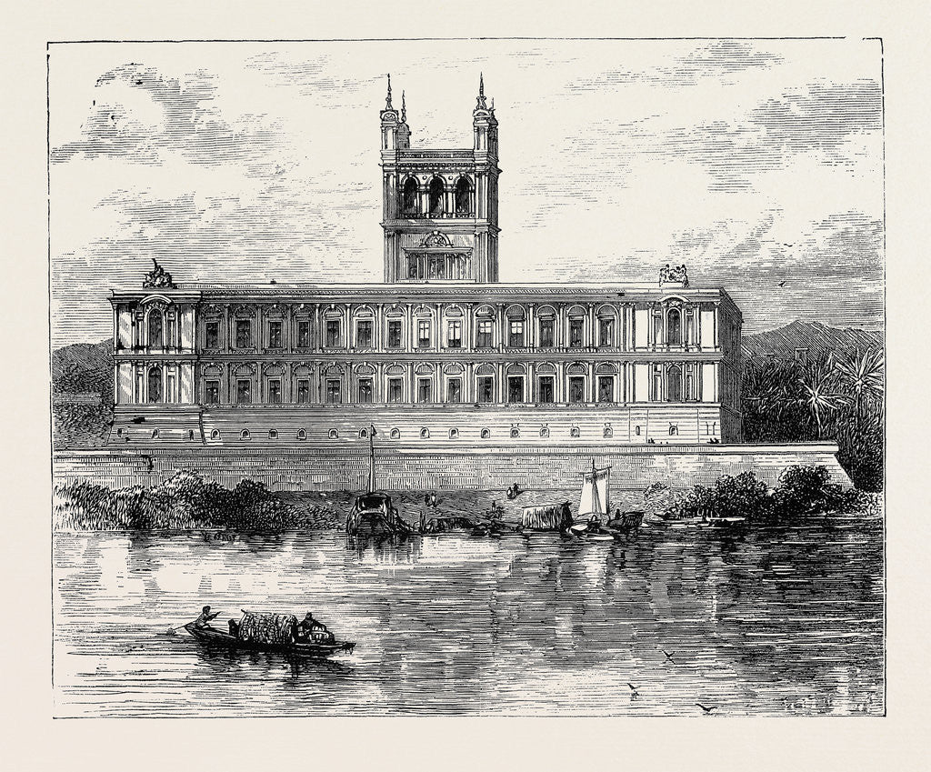 Detail of President Lopez's Palace at Asuncion, 1870 by Anonymous