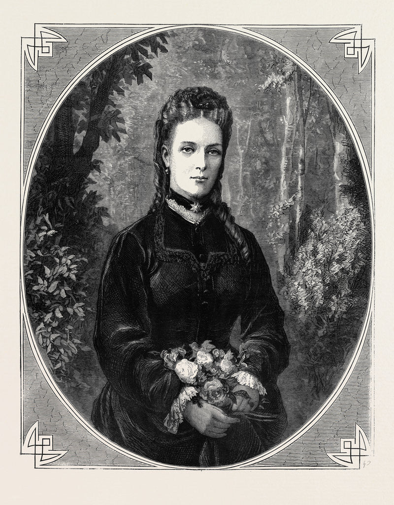 Detail of H.R.H. The Princess of Wales, 1870 by Anonymous