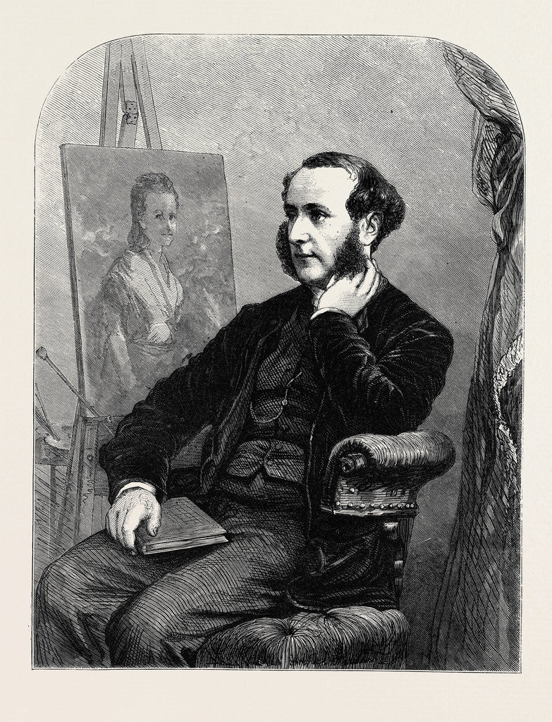 Detail of J. Sant, R.A., 1870 by Anonymous