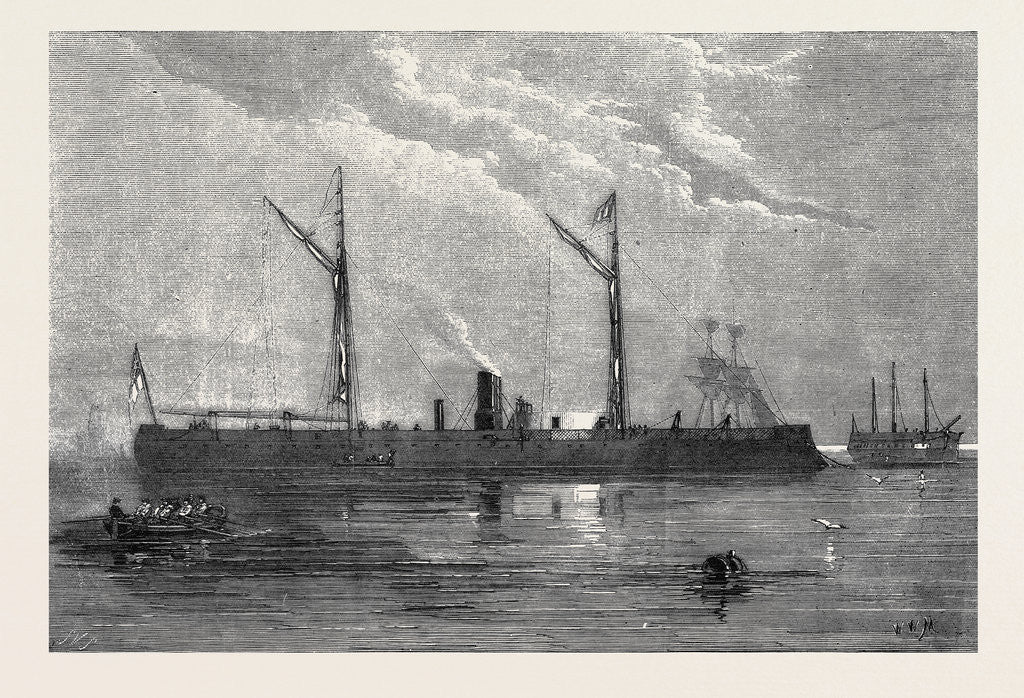 Detail of H.M. Ironclad Hotspur, 1870 by Anonymous
