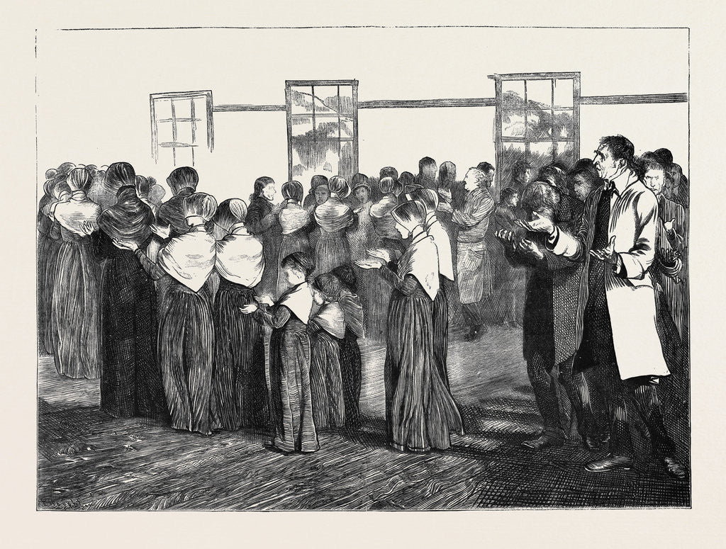 Detail of Shakers at Meeting. The Final Procession, 1870 by Anonymous