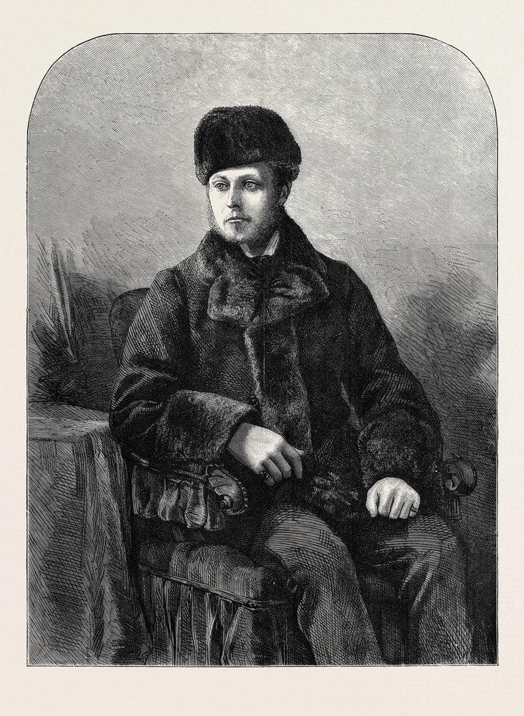 Detail of H.R.H. Prince Arthur in Canadian Winter Costume, 1870 by Anonymous