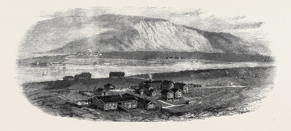 Detail of Village of Saltness, Norway, 1870 by Anonymous