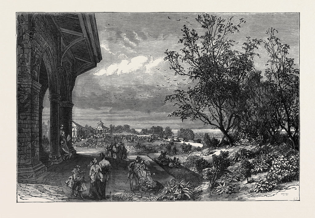 Detail of Stanley Park, Liverpool, 1870 by Anonymous