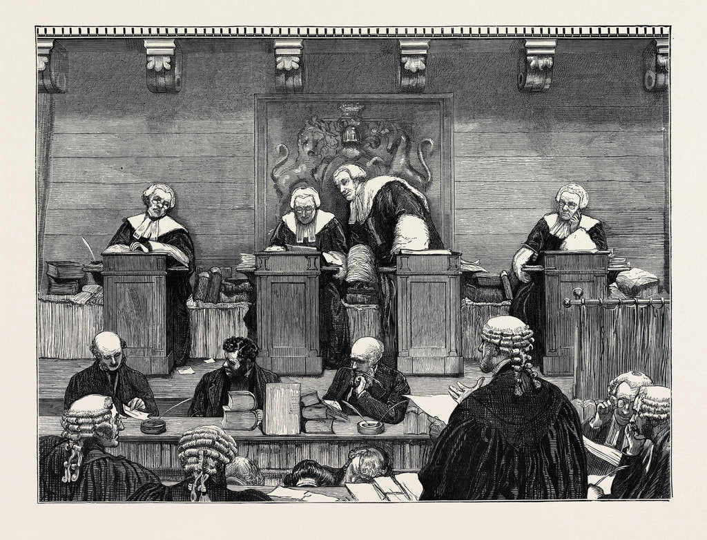 Detail of The Court of Queen's Bench, 1870 by Anonymous