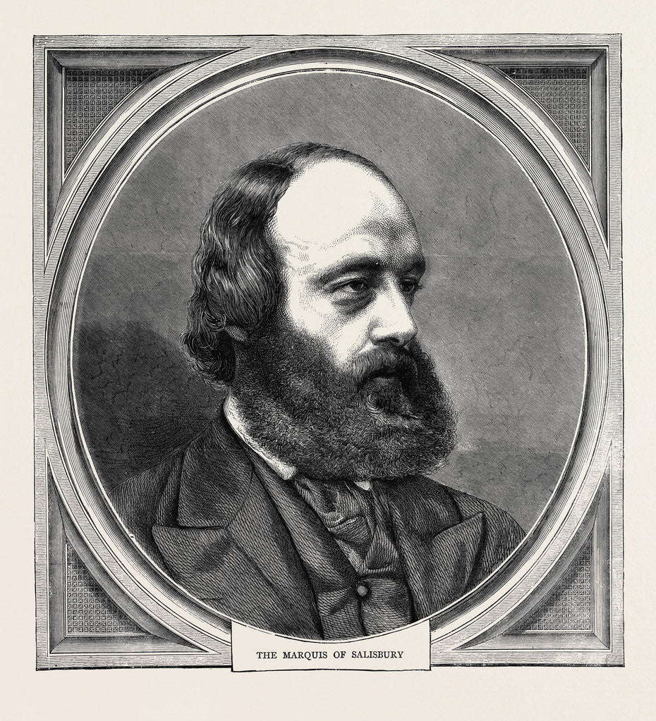 Detail of The Marquis of Salisbury, 1870 by Anonymous
