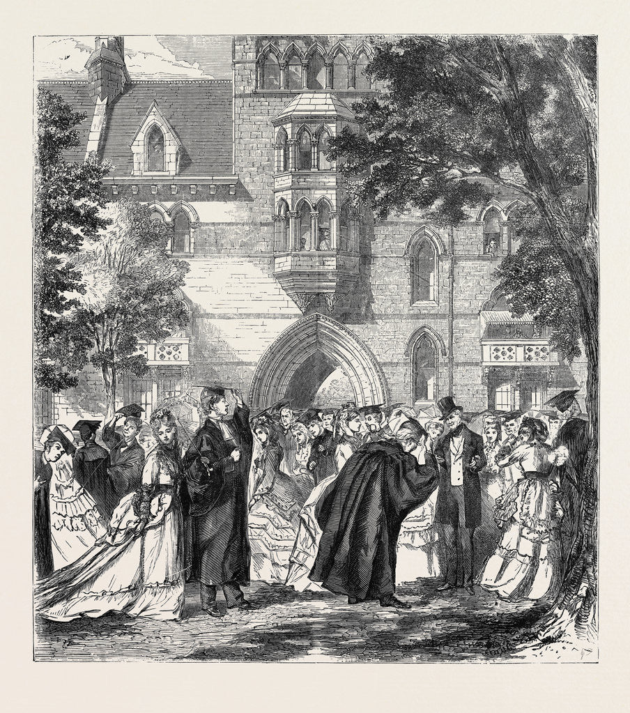 Detail of Oxford Commemoration, Show Sunday, 1870 by Anonymous
