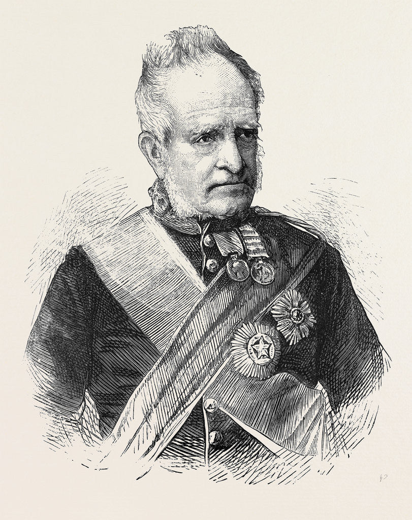 Detail of Field Marshal Sir G. Pollock, G.C.B., 1870 by Anonymous