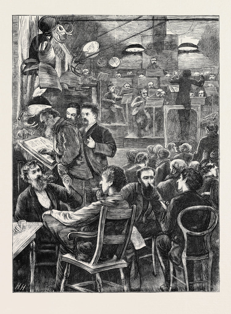 Detail of A Smoking Concert by the Wandering Minstrels, 1870 by Anonymous