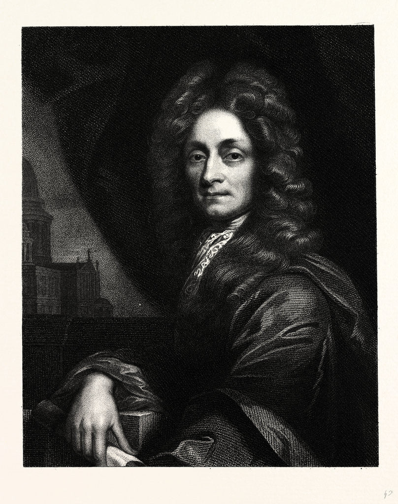 Detail of Sir Christopher Wren by Anonymous