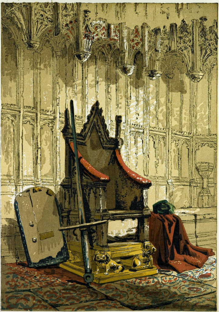 Detail of The Coronation Chair UK by Anonymous
