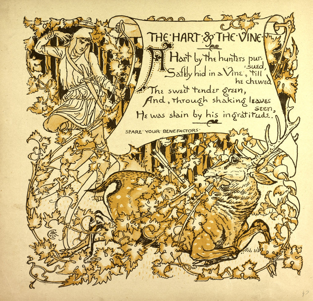 Detail of The Hart and the Vine by Anonymous