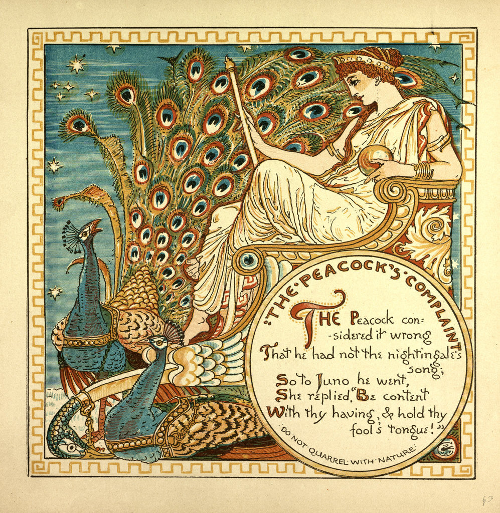 Detail of The Peacock's Complaint by Anonymous
