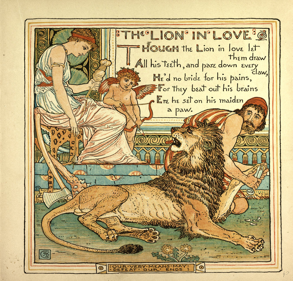 Detail of The Lion in Love by Anonymous