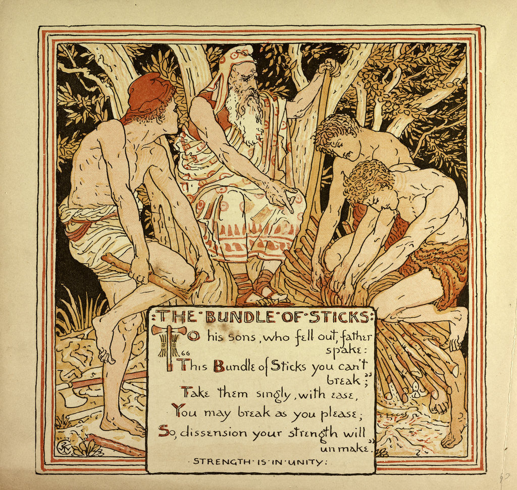 Detail of The Bundle of Sticks by Anonymous