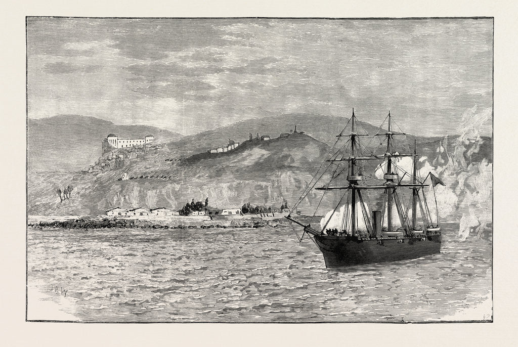Detail of The Chilian Sloop O'Higgins Firing on the Garrison in Valparaiso Harbour 1891 by Anonymous