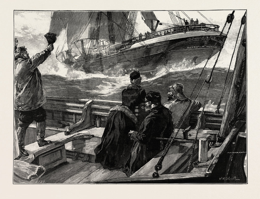 Detail of As the Clipper Stormed Past by Anonymous