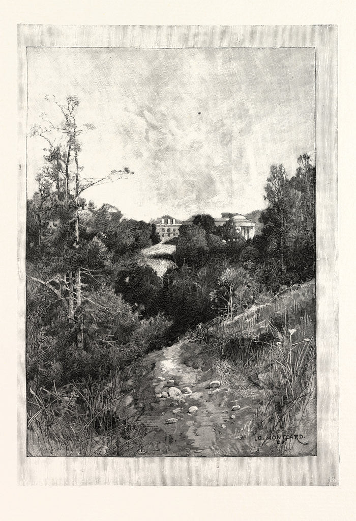 Detail of Willey Park: The House from the Park. by Anonymous