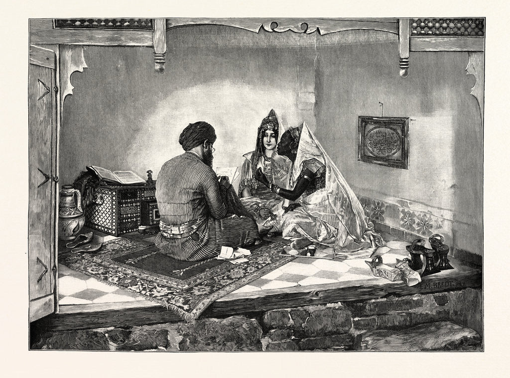 Detail of A Letter-Writer of Tunis by Anonymous