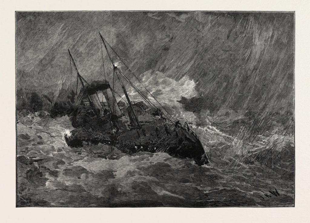 Detail of The Victoria Channel Steamboat Between Dover and Calais by Anonymous