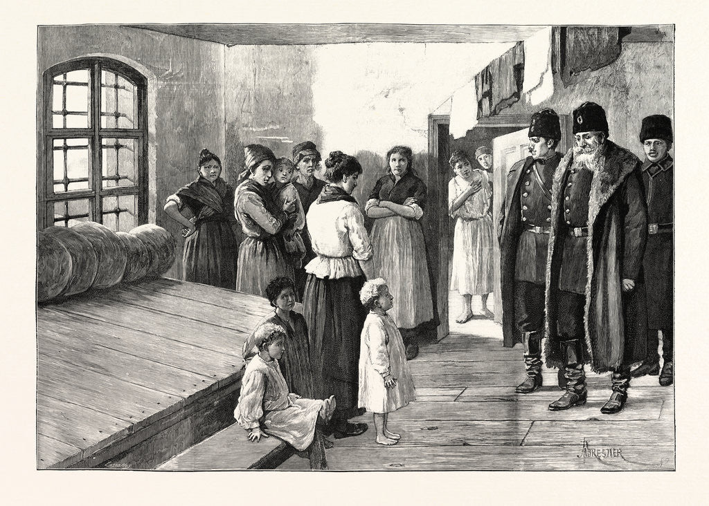 Detail of Prison Life in Siberia: The Governor Visiting the Women's Prison at Yeniseisk by Anonymous
