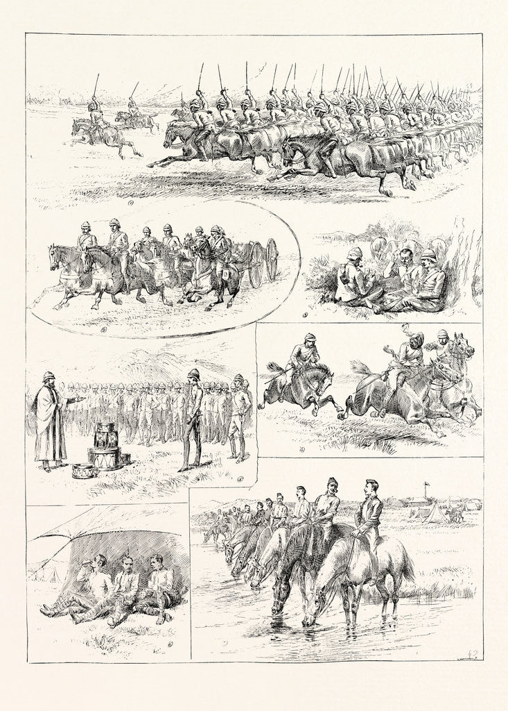 Detail of Cavalry Manoeuvres of the Bangalore Division Madras Presidency India by Anonymous