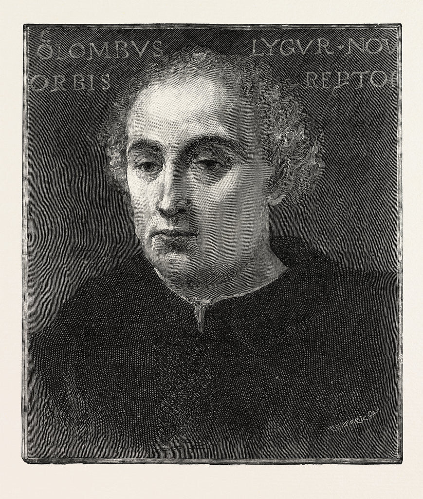 Detail of Portrait of Columbus, Discovered at Como by Anonymous