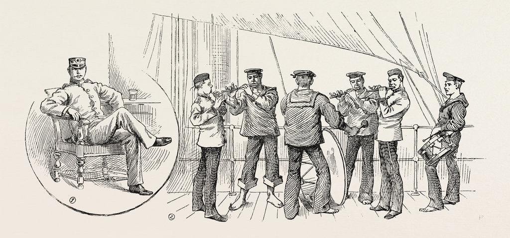 Detail of Music in the Royal Navy by Anonymous