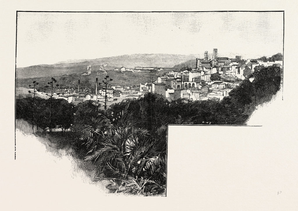 Detail of Grasse and Its Neighbourhood the Queen's Residence Near Cannes: Grasse from the Grand Hotel by Anonymous