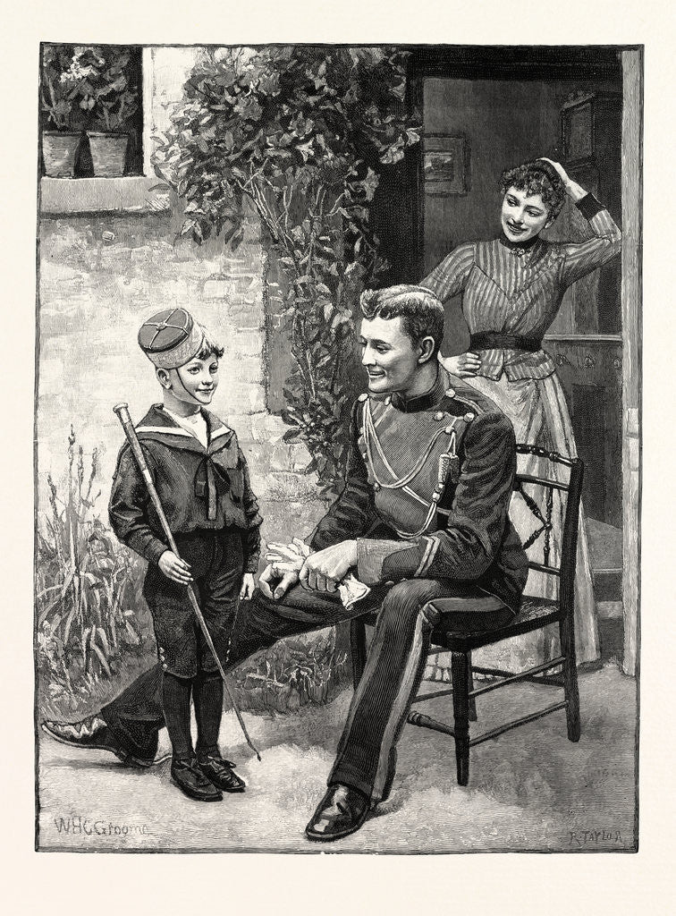 Detail of A Recruit for the Prince of Wales's Own. by Anonymous