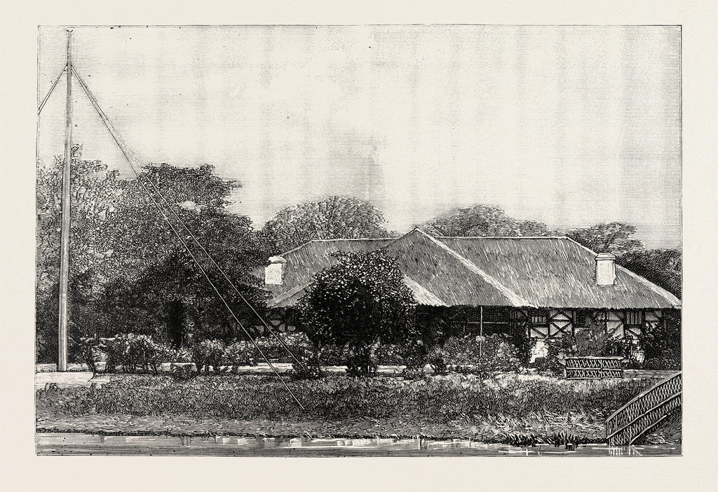 Detail of The Residency at Manipur by Anonymous