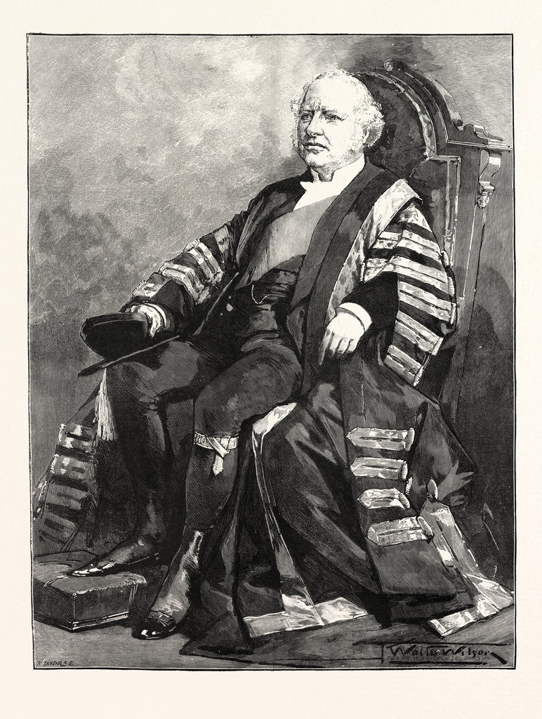 Detail of The Late Earl Granville As Chancellor of the University of London. by Anonymous