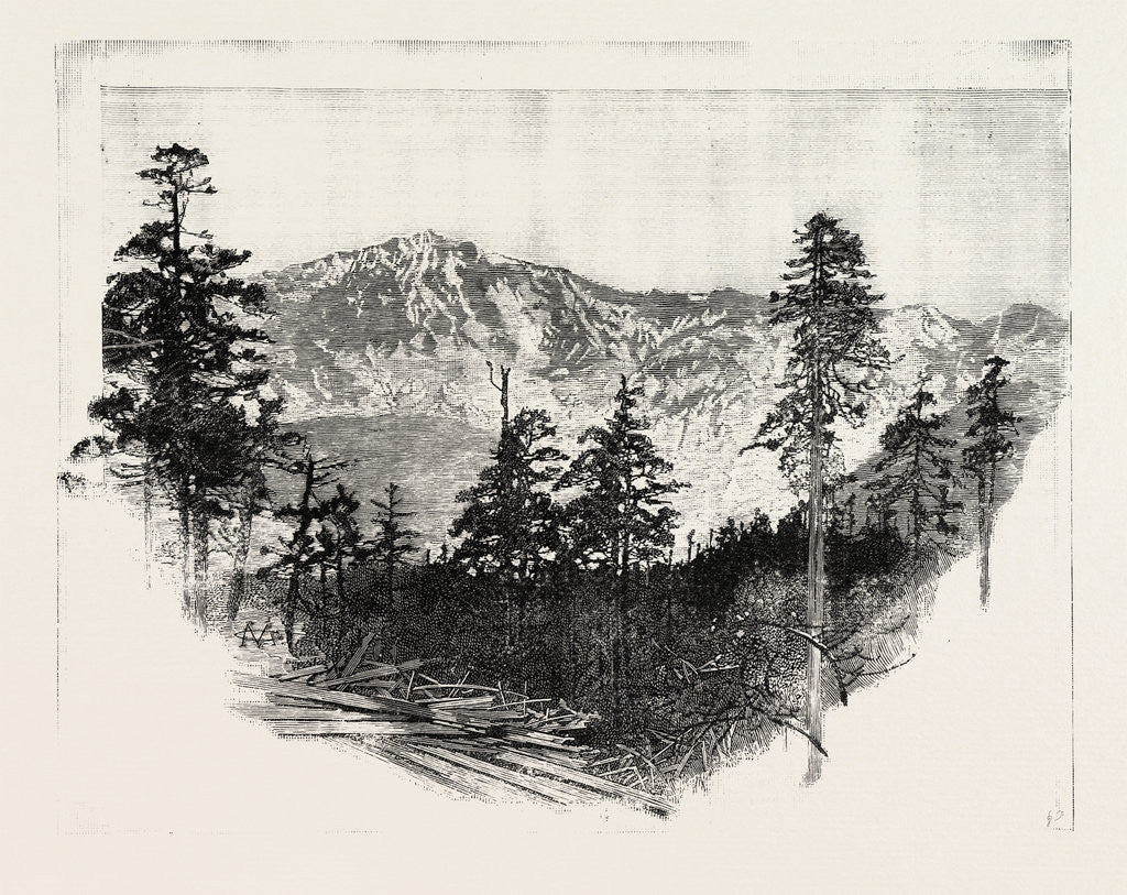 Detail of Mountains of the Tibet Frontier 17000 Feet High. by Anonymous