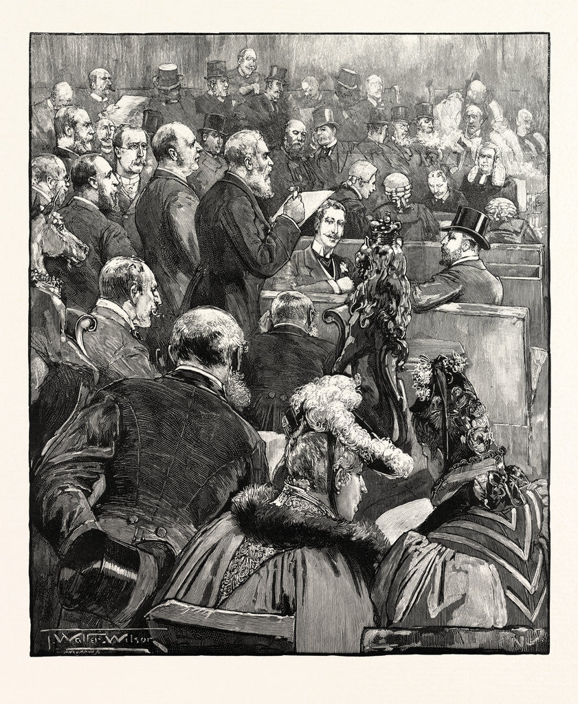 Detail of The Newfoundland Delegates at the Bar of the House of Lords. by Anonymous