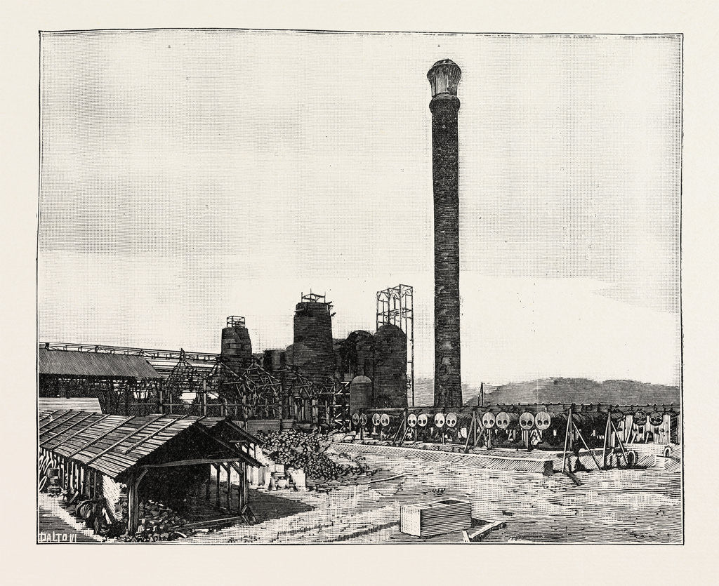 Detail of Middlesborough Kentucky: The Watts' Syndicate Iron Works USA by Anonymous