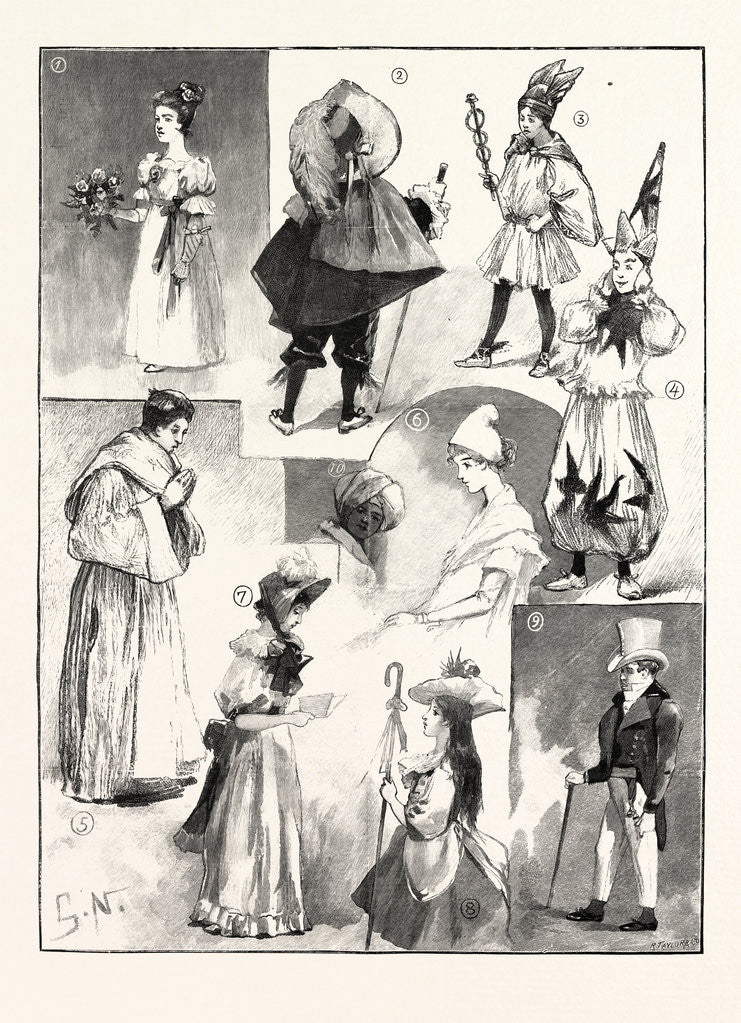 Detail of Sketches at the Lady Mayoress's Children's Ball Mansion House London by Anonymous