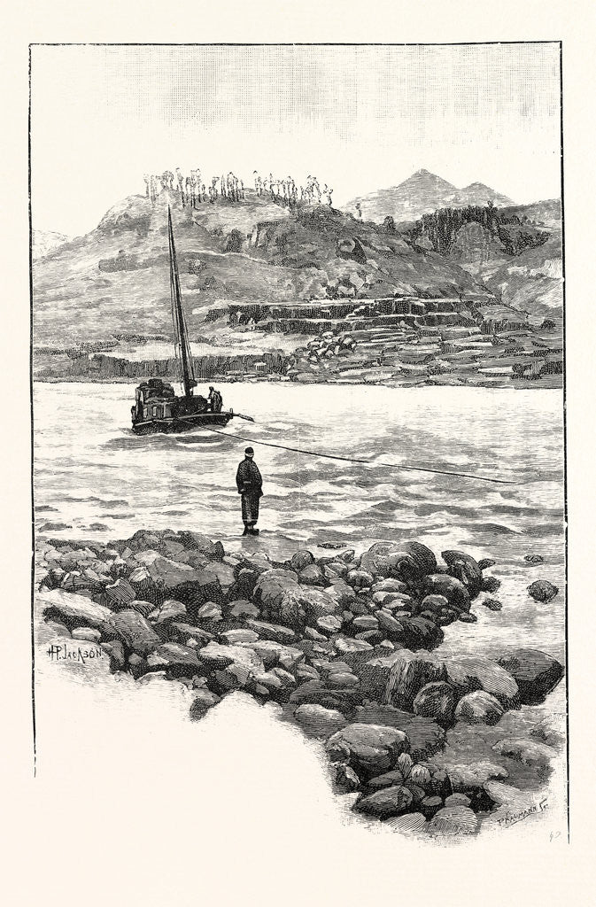 Detail of Boat in the Rapids. Western China 2000 Miles from Shanghai. by Anonymous