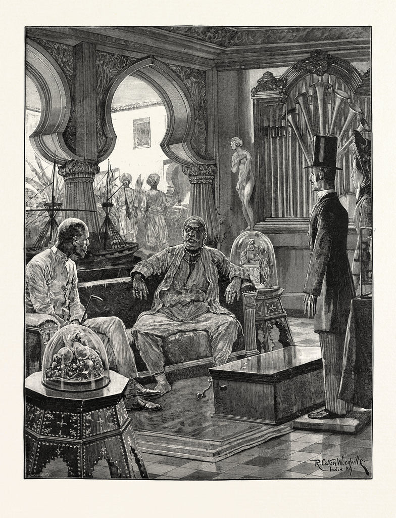 Detail of A Visit to an Indian Nawab by Anonymous