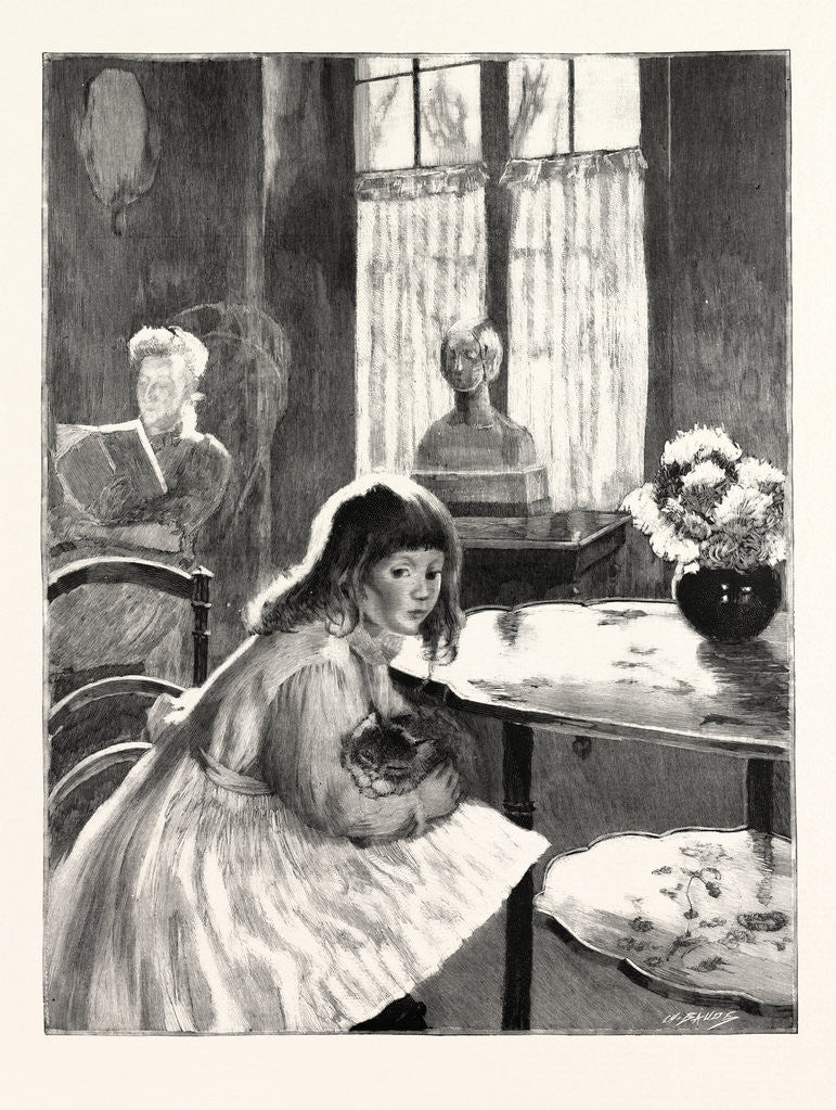 Detail of Love Me Love My Cat. by Anonymous