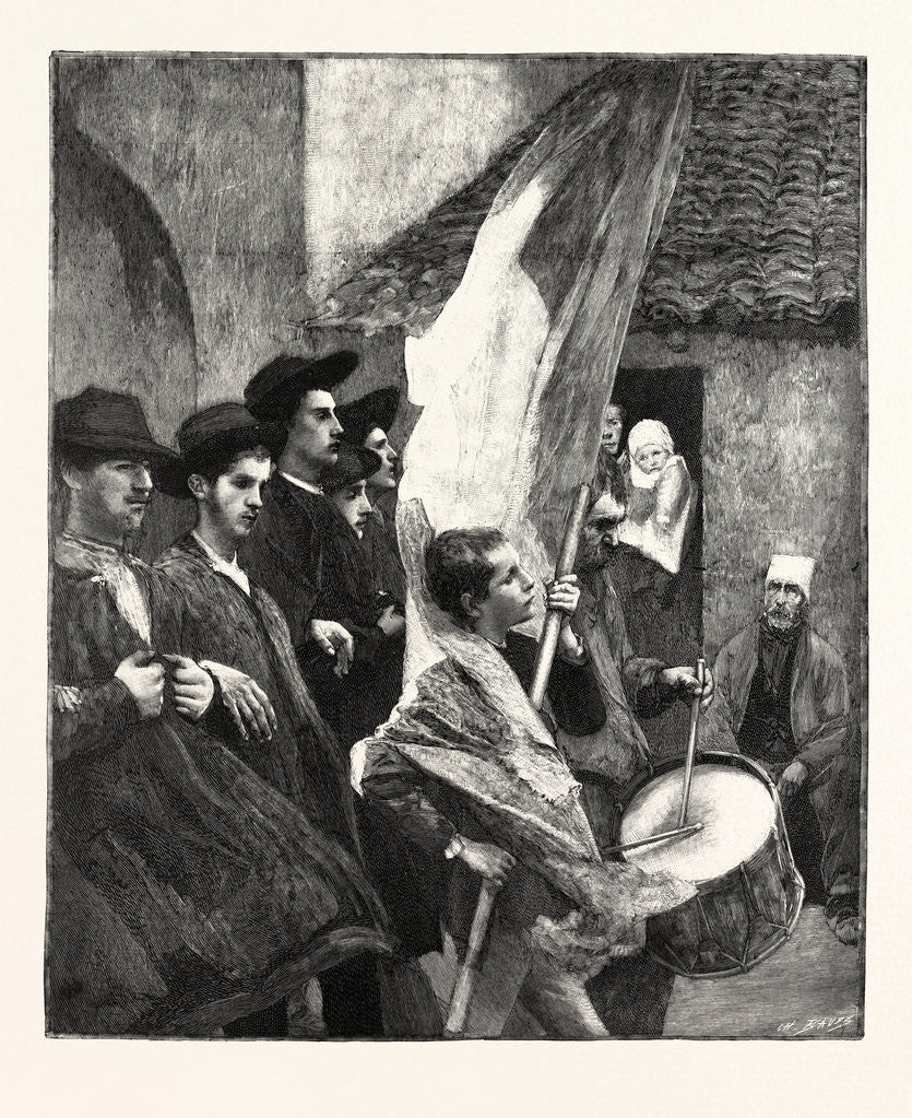 Detail of Conscripts by Anonymous