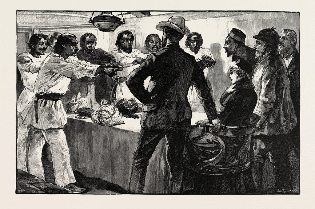 Detail of The Effect of His Speech Was to Cause the Whole of Them to Extend Their Arms Towards Us with the Forefingers of Both Hands Together. by Anonymous