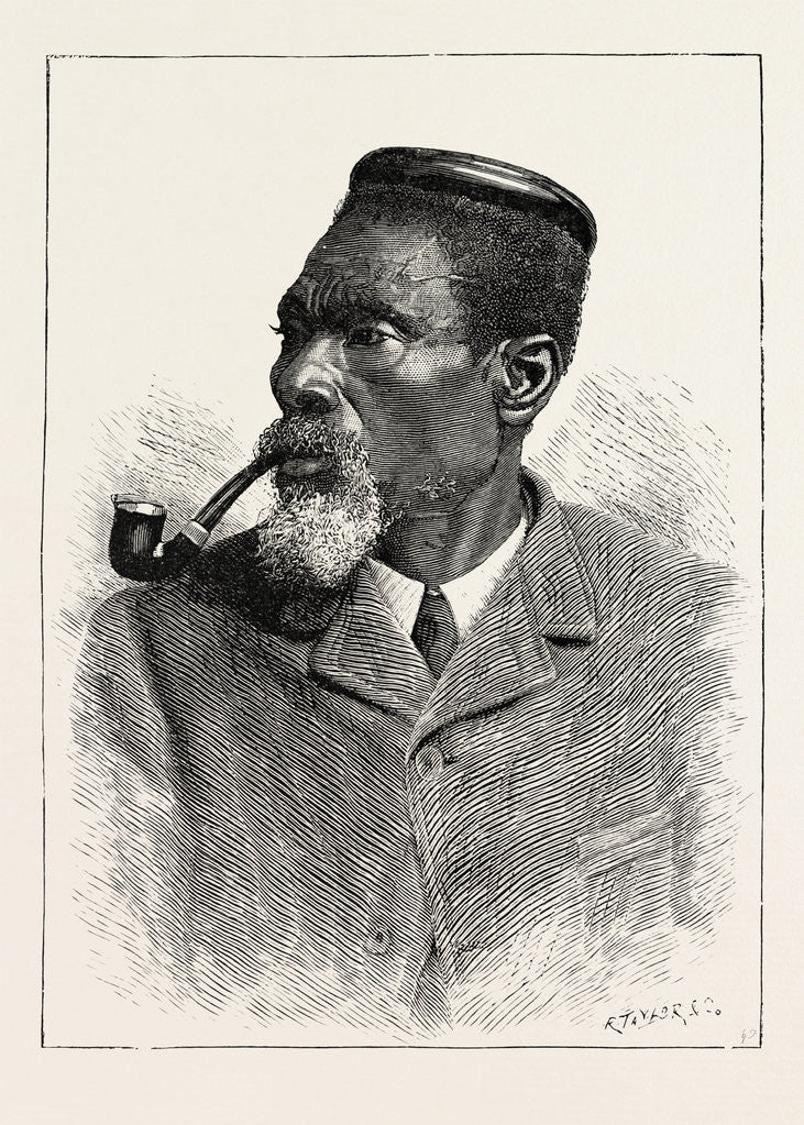 Detail of Emissary in London from the African King Gungunhana: Hulunmato Sometimes Called Huluhulu. by Anonymous