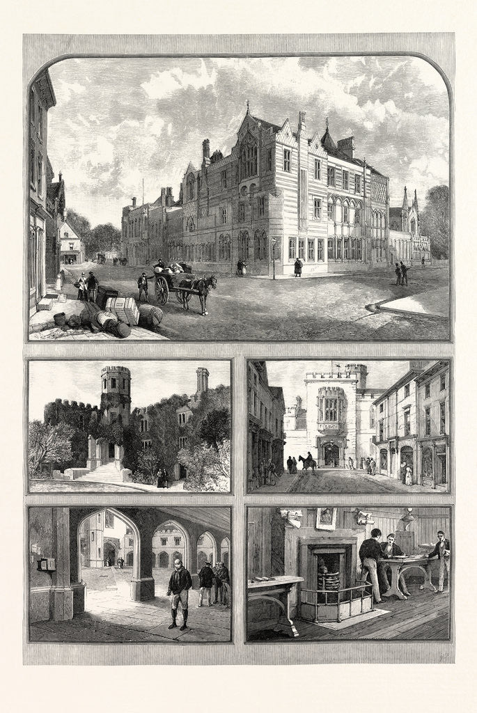 Detail of Rugby School by Anonymous