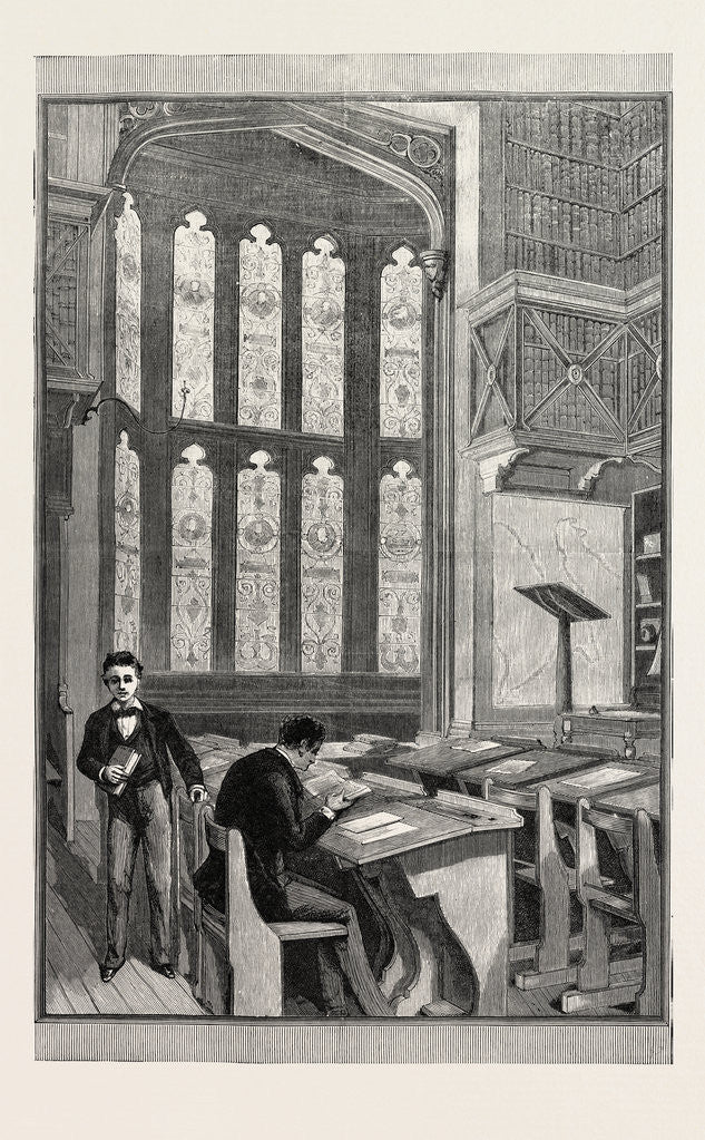 Detail of Derby School: The Old Sixth School by Anonymous