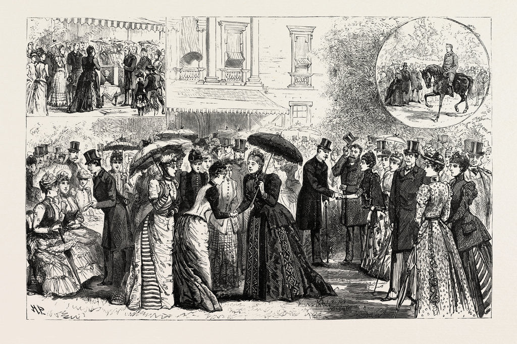 Detail of The Duke and Duchess of Teck's Silver Wedding: Reception at White Lodge Richmond Park London UK by Anonymous