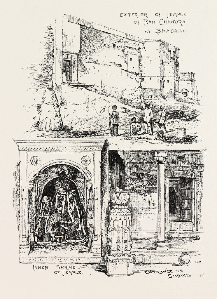 Detail of The Ram Chandra Temple at Benares by Anonymous